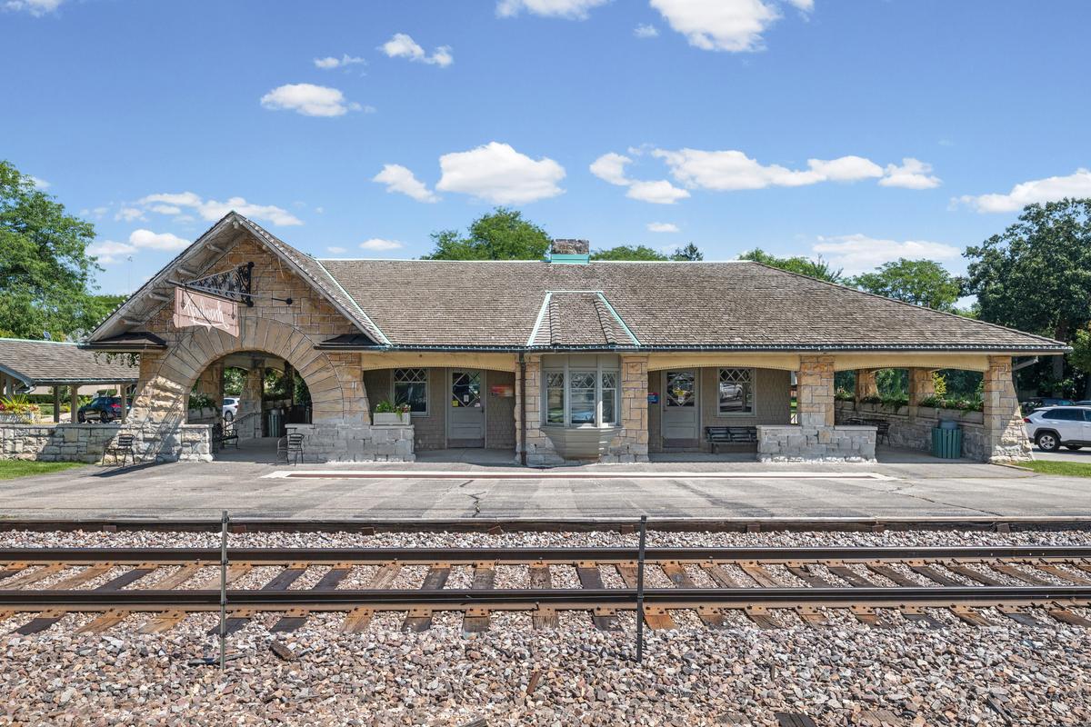 The Kenilworth Metra station on the Union Pacific North Line