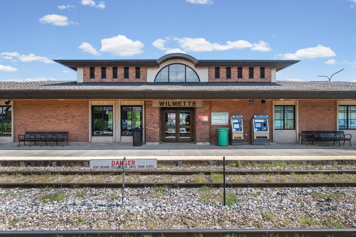 The Wilmette Metra station on the Union Pacific North Line