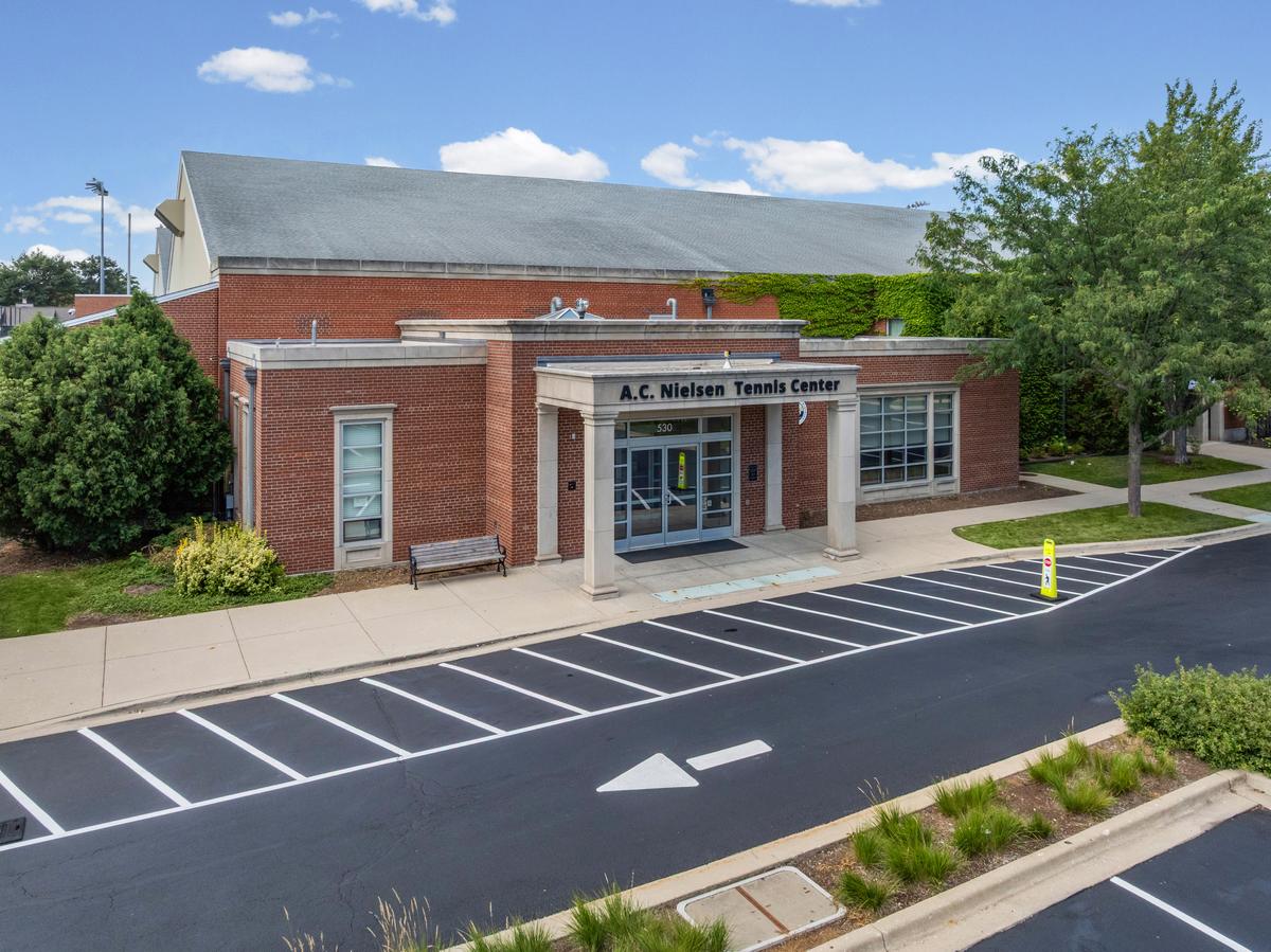 The A.C. Nielsen Tennis Center on Winnetka's west side